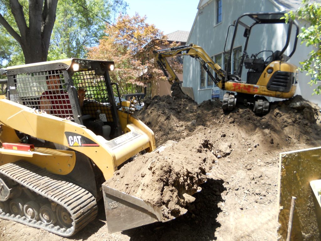 Excavation alone can go on for a month or more on bigger jobs.